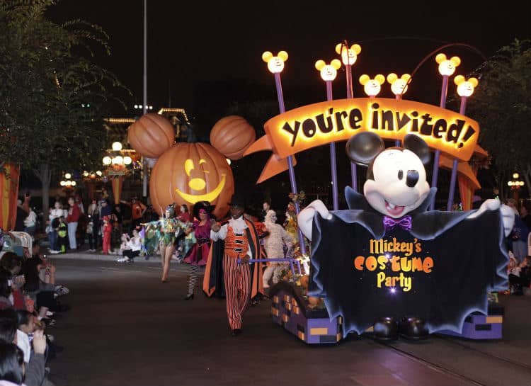 Disneyland park during Halloween time