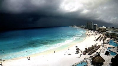 Cancun, Mexico at different times of the year