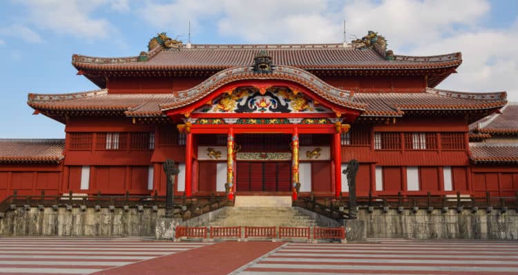 Shuri Castle in Naha, Japan