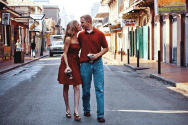 Valentine's day celebration in New Orleans