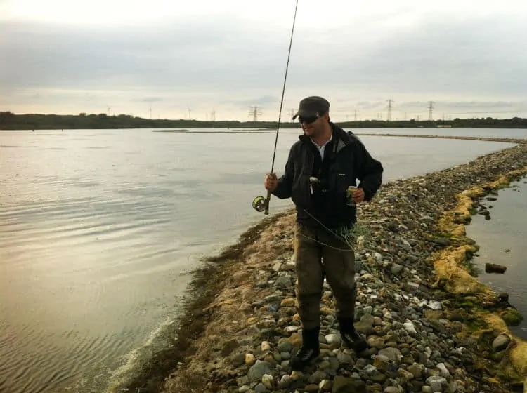 Fishing in Rotterdam, Netherlands