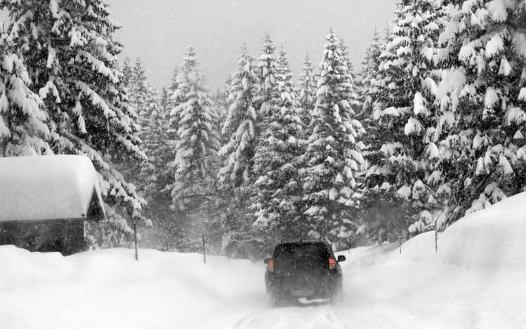 Winter drive in Austria