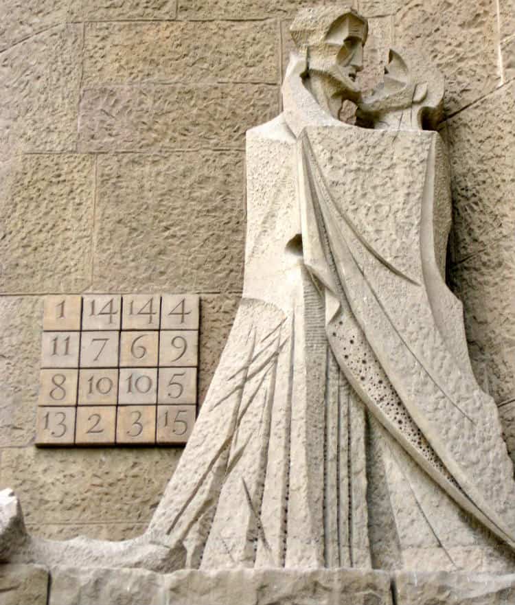 Magic square on Passion Facade