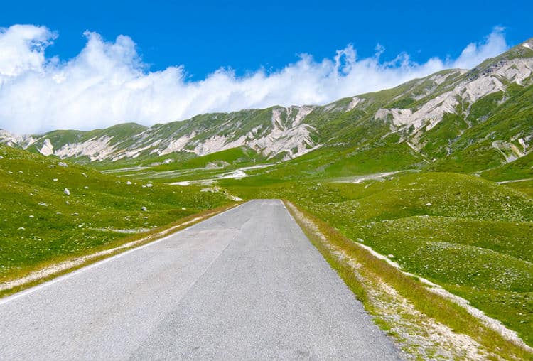 Self drive on Apennine Mountains Italy