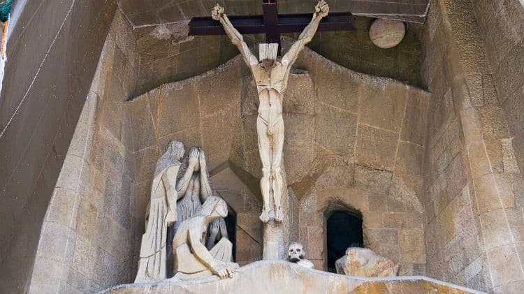 View from Passion facade - Jesus Christ's crucification