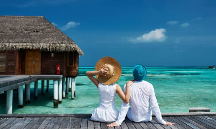 Romantic honeymoon in Maldives, Asia