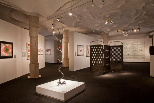 Exhibition room inside La Pedrera