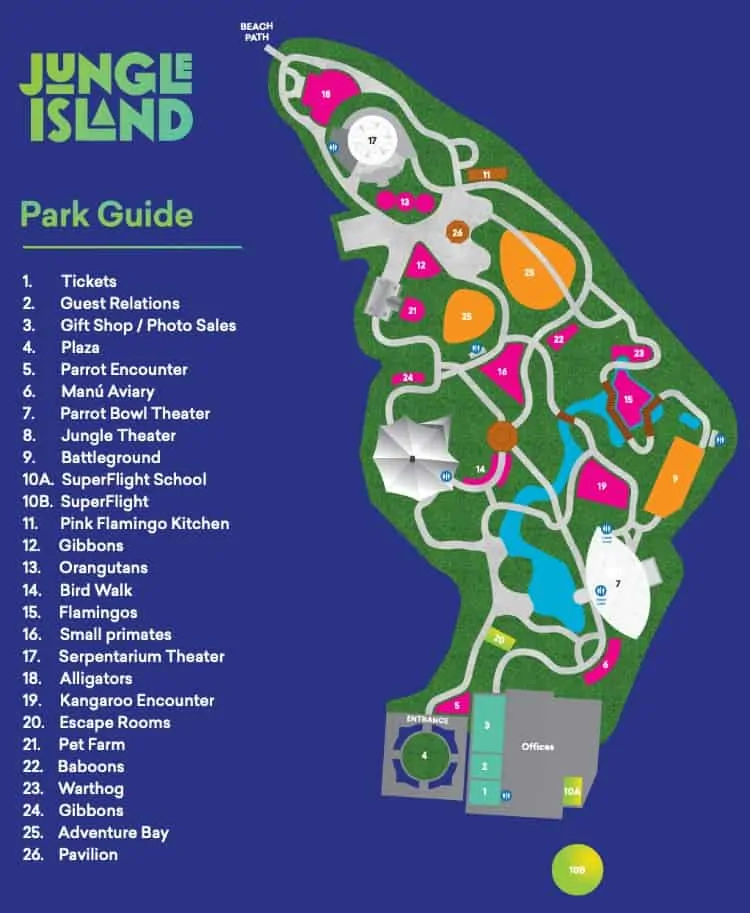 Jungle Island Map