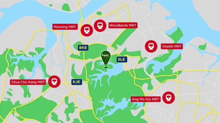 MRT stations near Singapore Night Safari