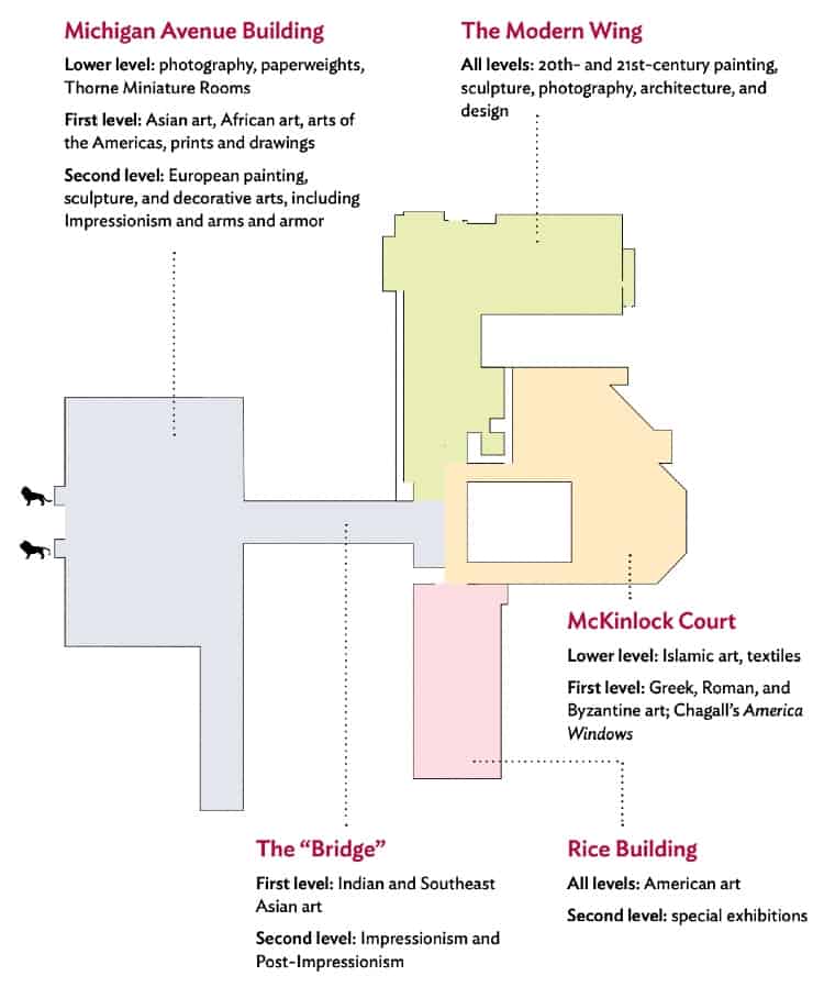 Art Institute of Chicago layout