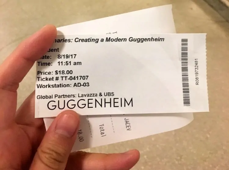 Guggenheim Museum tickets