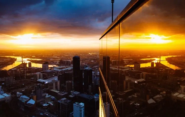 Eureka Skydeck at Sunset