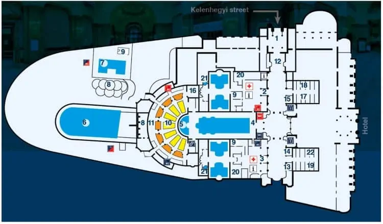 Gellert Spa Floor plan