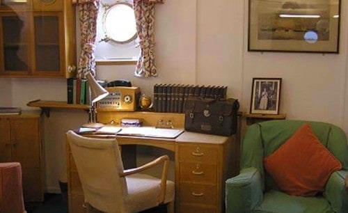 Admiral’s Cabin at Royal Yacht Britannia