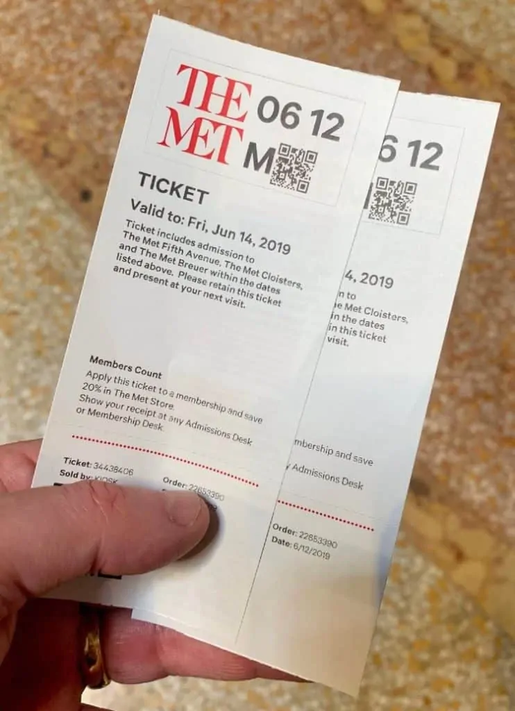 MET Museum tickets