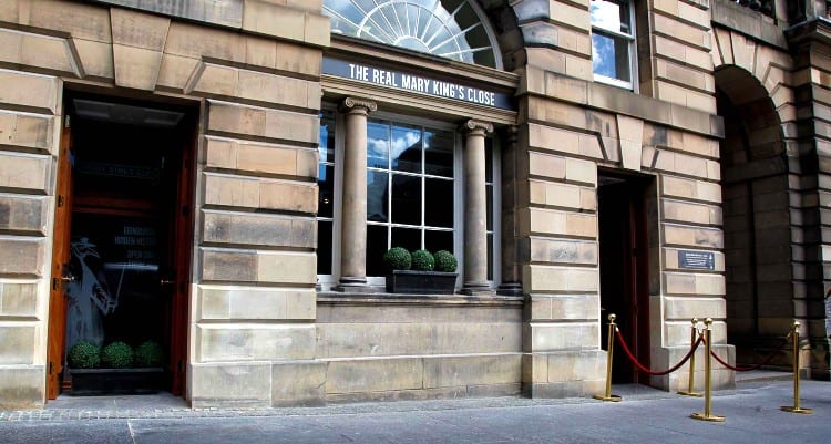 Mary King's Close Entrance On The Royal Mile