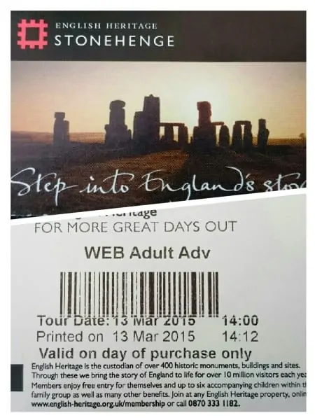 Stonehenge tickets