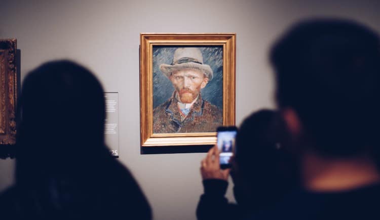 Vincent Van Gogh’s self portrait at Rijksmuseum