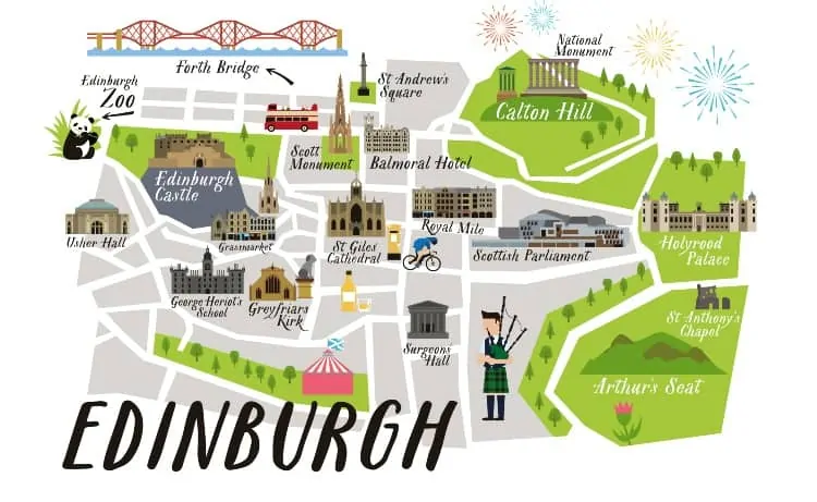 City Map - Where is Edinburgh Castle?