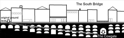 Edinburgh Vaults map