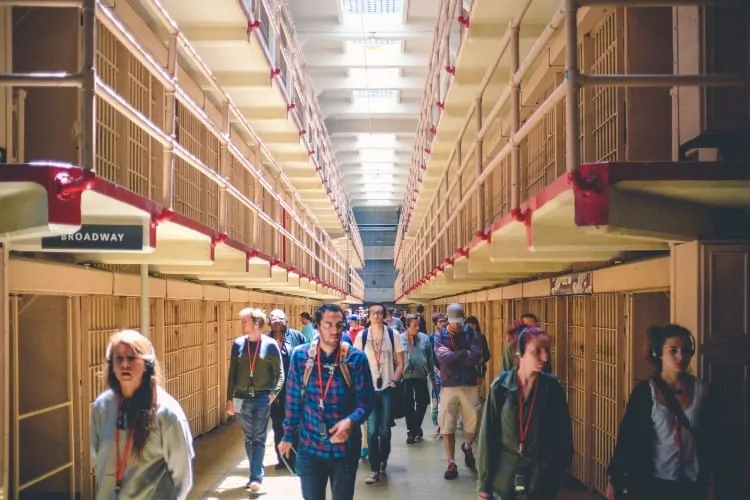 Cells inside Alcatraz Island