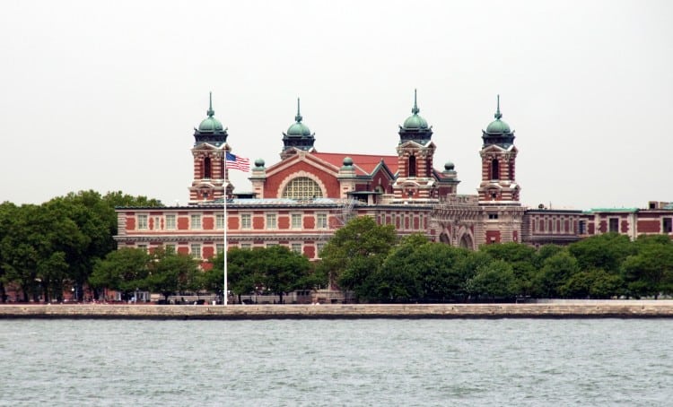 Ellis Island from Staten Island Ferry