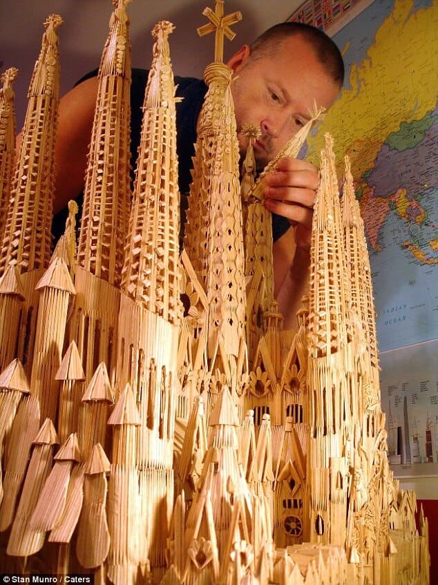 Stan Munro's toothpick Sagrada Familia