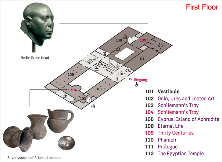 Neues Museum First floor layout