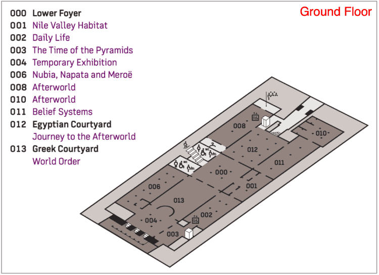 Neues Museum Ground Floor map