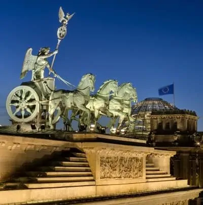 Quadriga statue on Brandenburg Gate