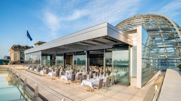 Reichstag rooftop restaurant