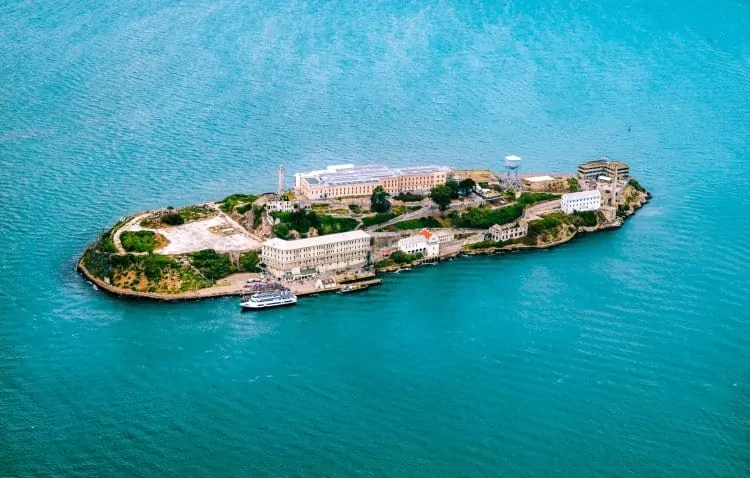 Alcatraz Island from above