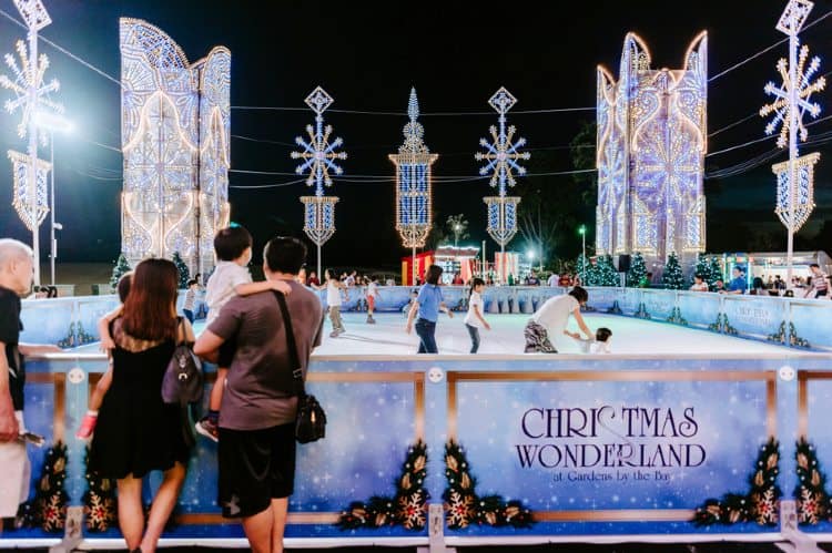 Ice Skating at Christmas Wonderland Singapore