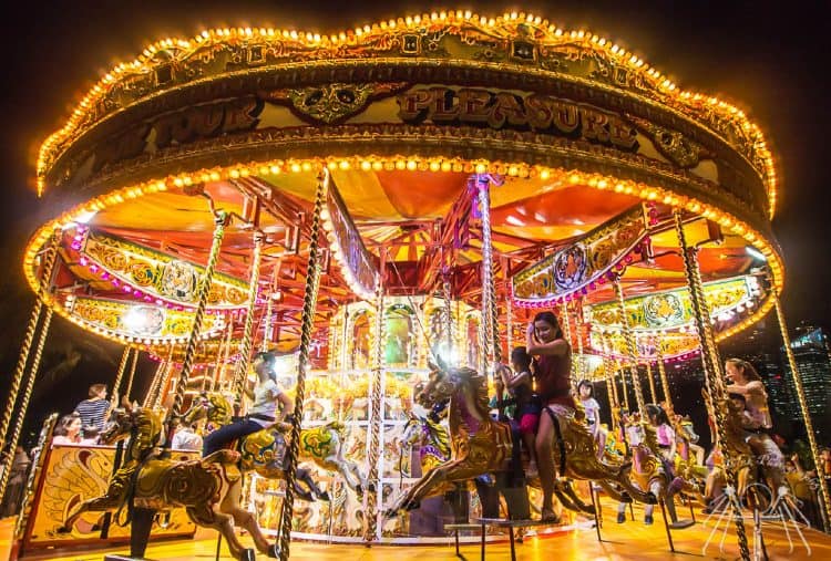 Rides at Gardens by the Bay Christmas Wonderland