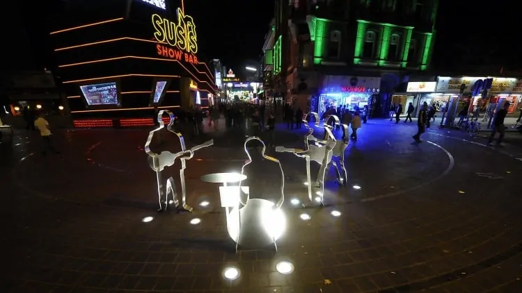 Beatlesplatz square in St Pauli