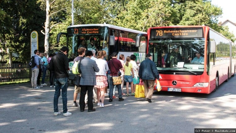 Bus to Neuschwanstein Castle