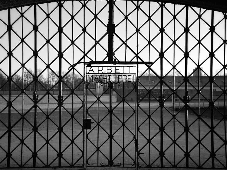 Dachau memorial gate