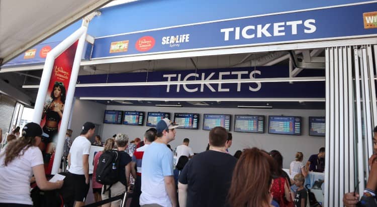 Sydney Aquarium ticket counter