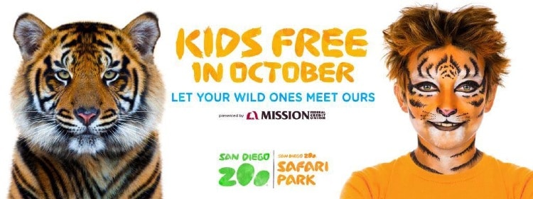 Free entry for kids to San-Diego Safari Park