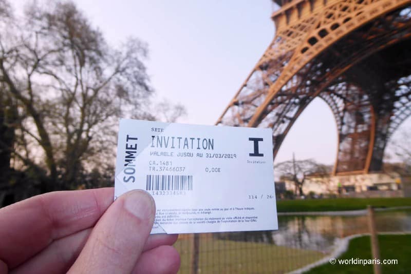 billet tour eiffel promo