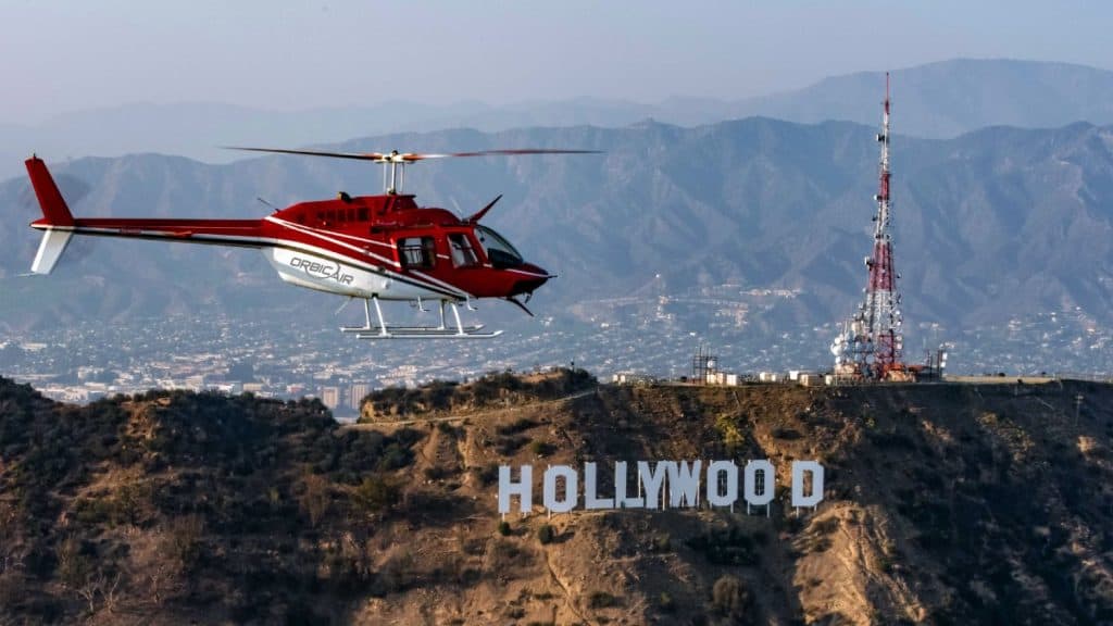 Helicopter tour of Los Angeles