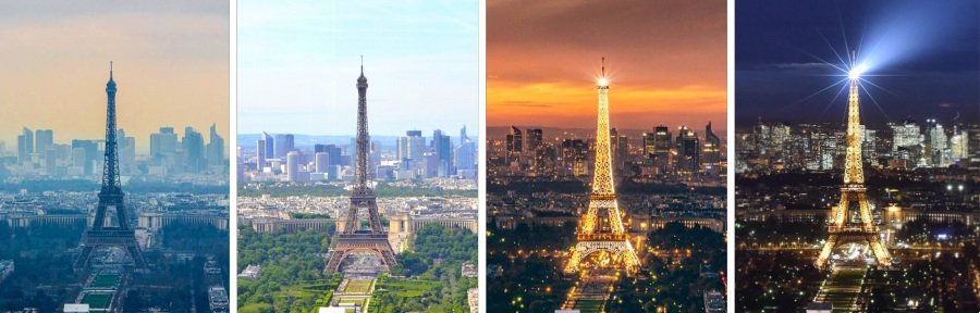 Eiffel Tower as seen from the Montparnasse Tower