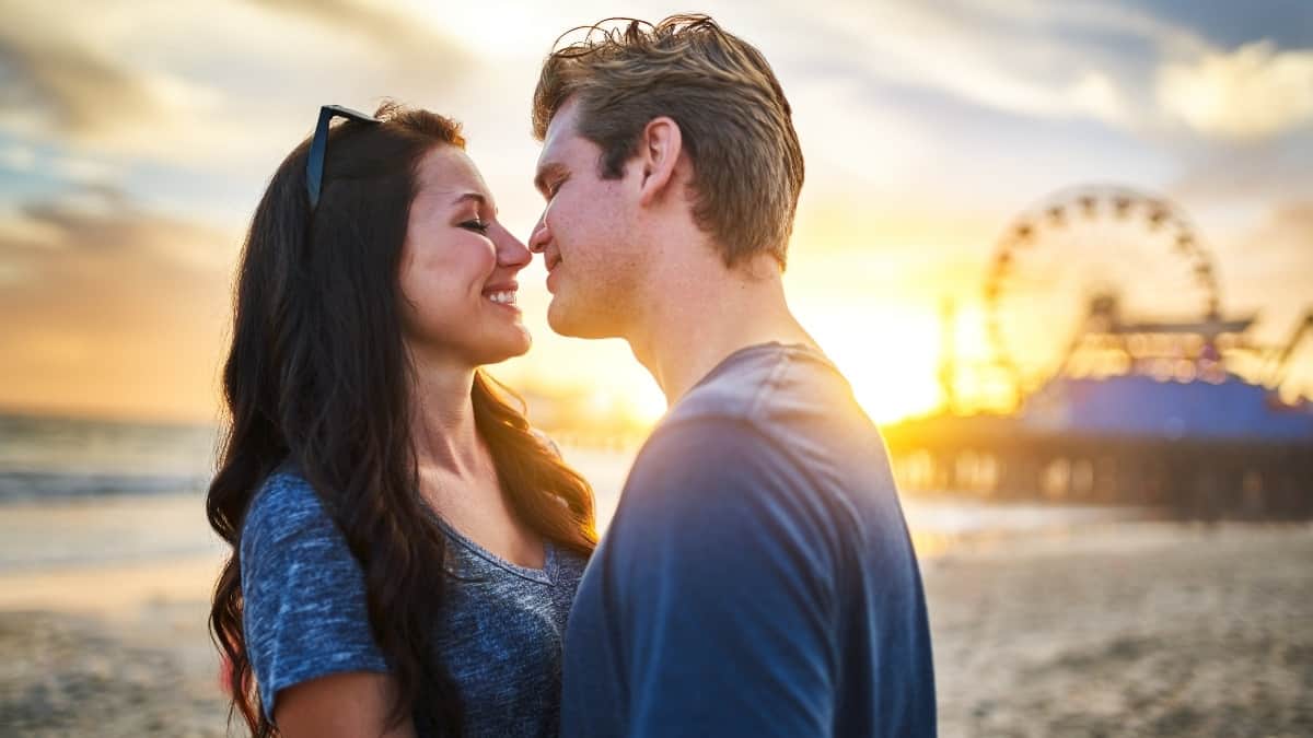 Couple celebrating Valentine's Day in Orlando