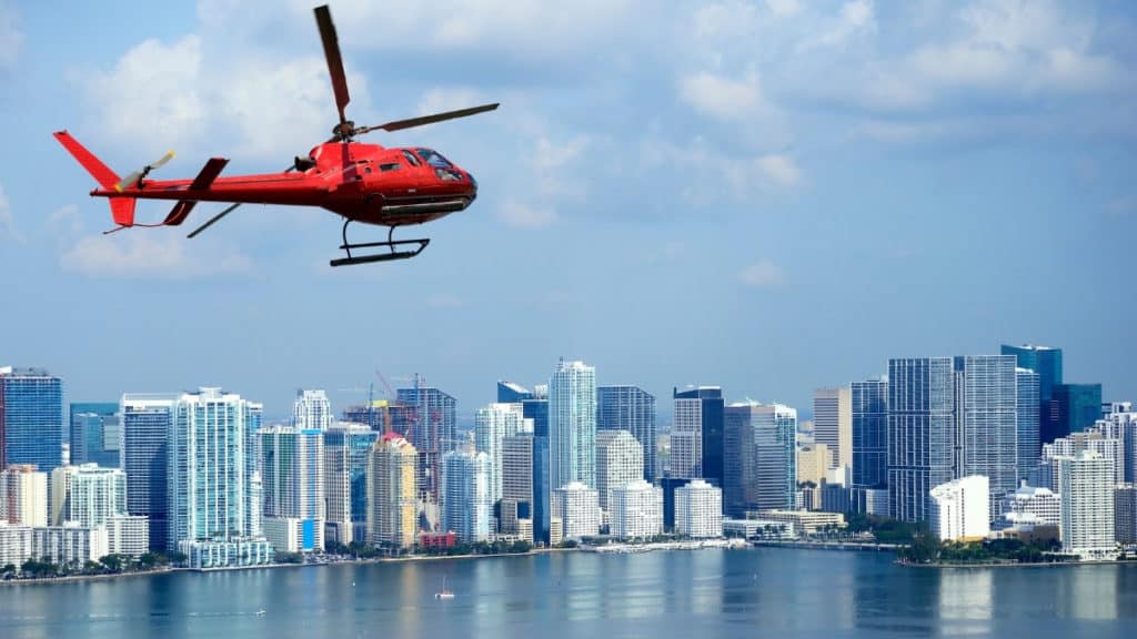 Helicopter tour over Miami