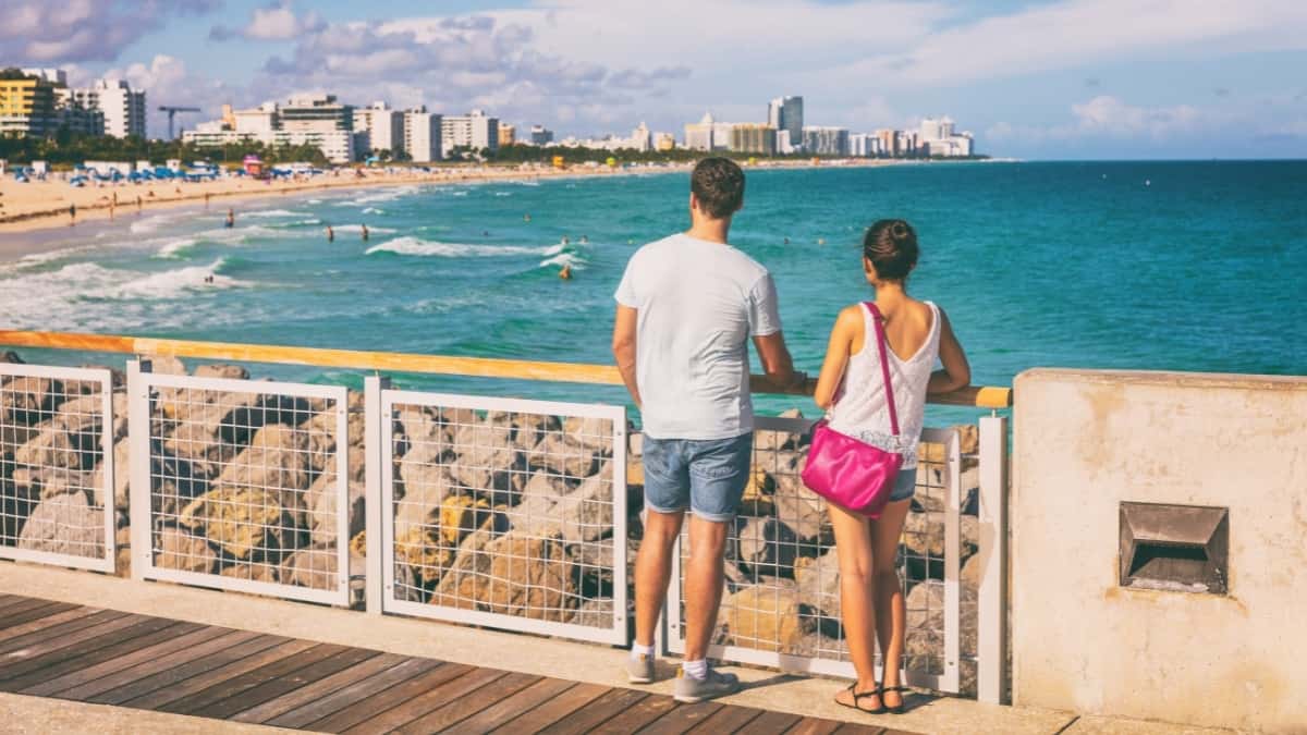 Romantic couple in Miami