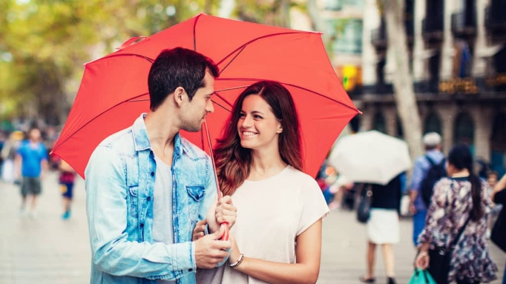 Couple in Barcelona