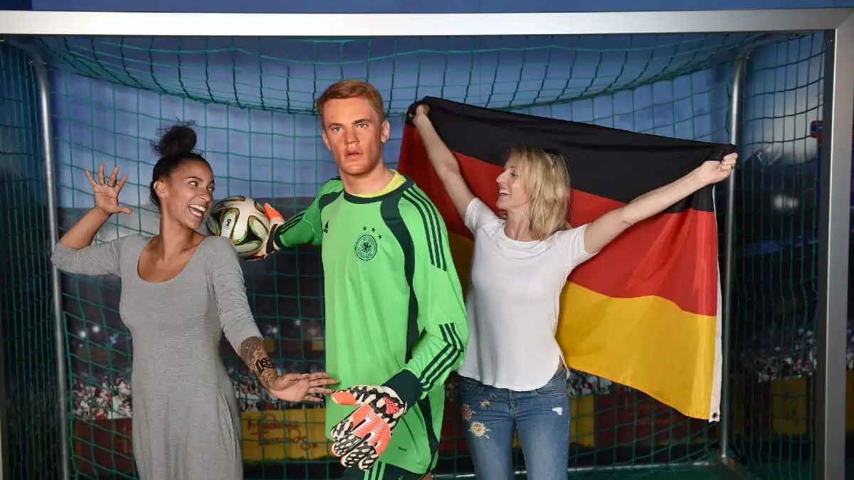 Guests in Madame Tussauds Berlin