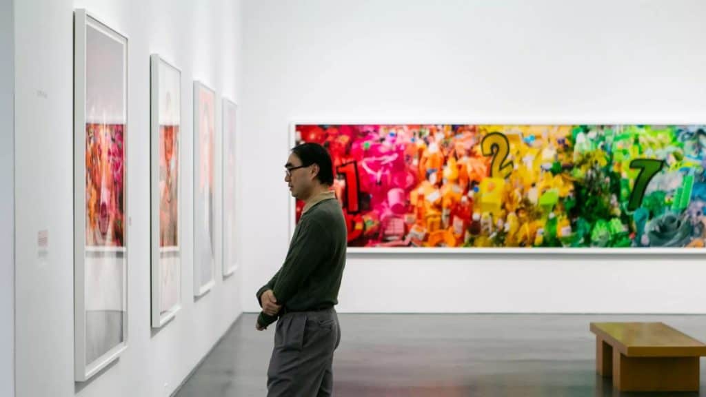 Visitatore del Museo di Arte Contemporanea di Chicago