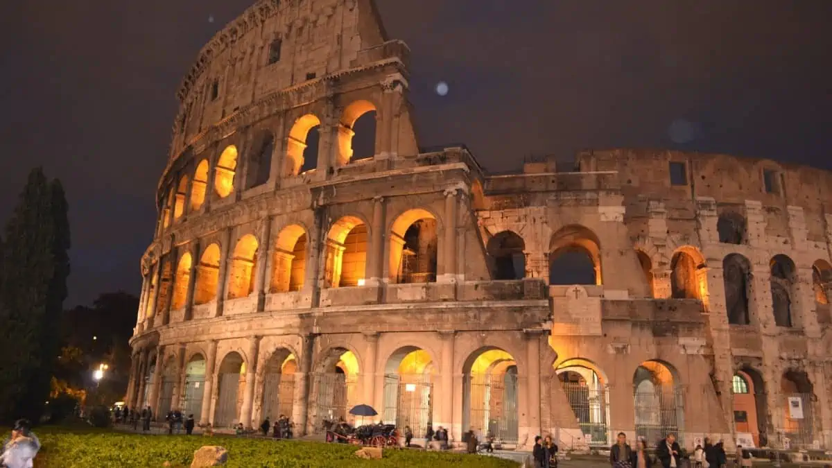 Colosseum at night