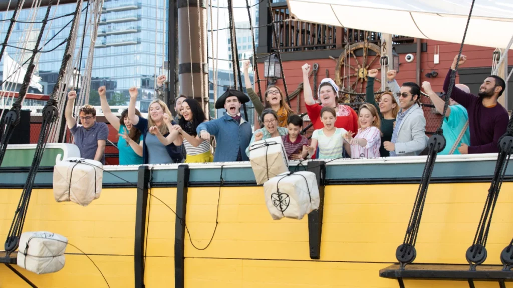 Navires et musée du Boston Tea Party